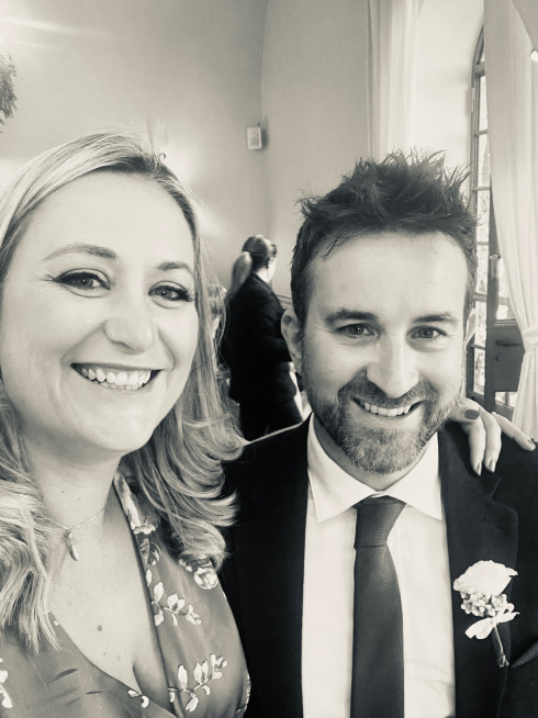 Jay's cousin Sarah, and Jay.
