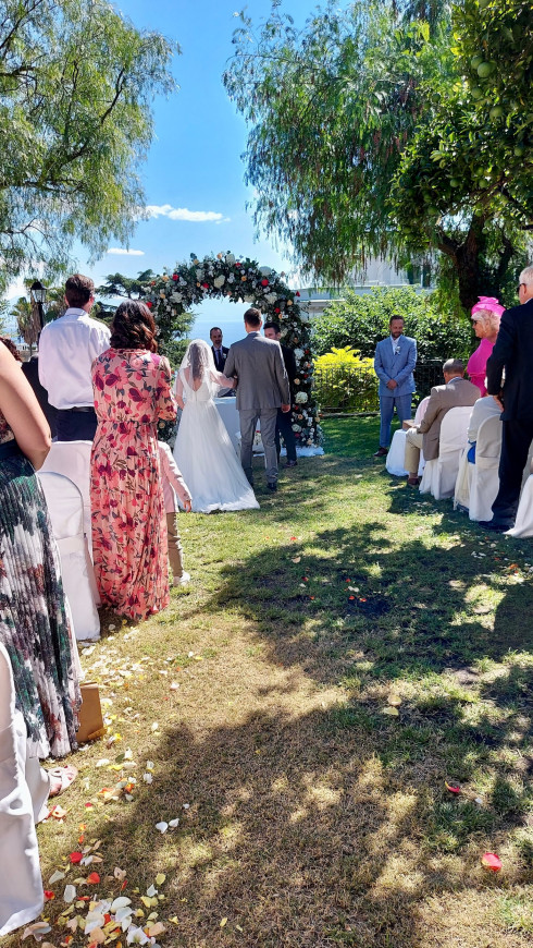 Giulio at the alter with Filly.